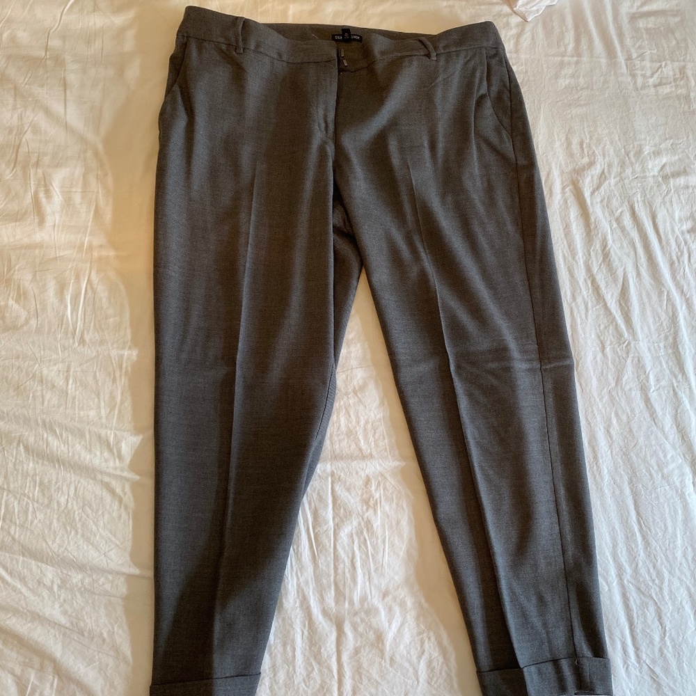 Grey Wool Eileen Fisher Pants